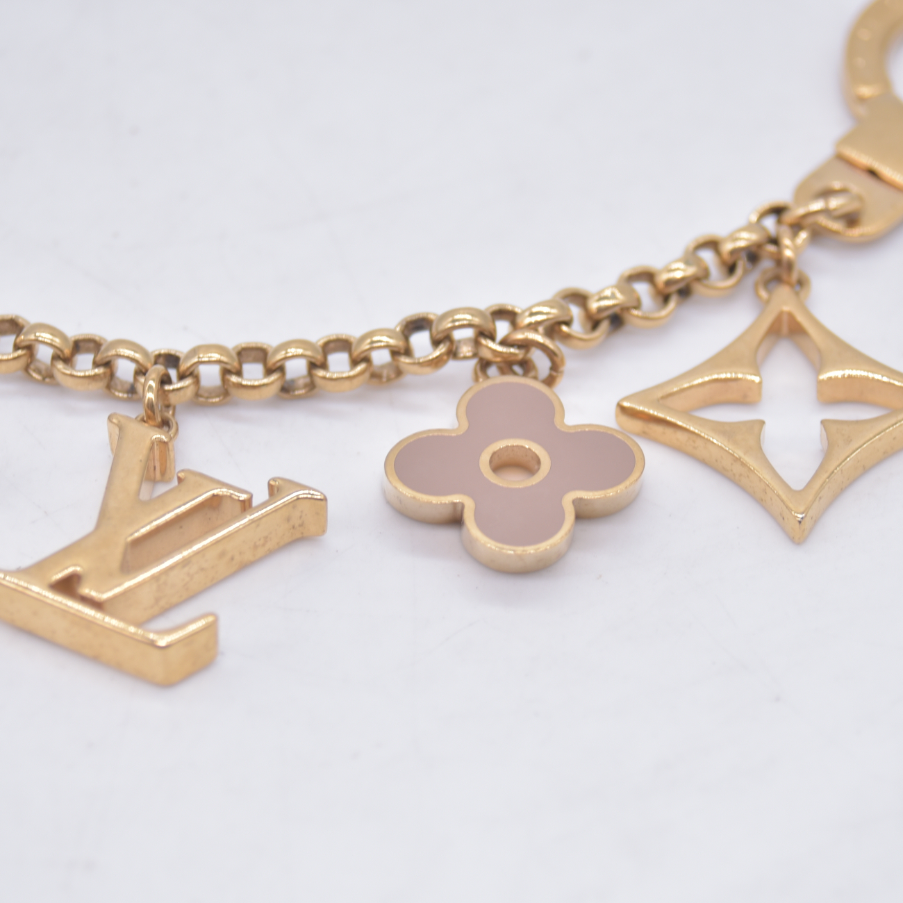 $675 2014 Louis Vuitton  Fleur De Monogram Bag Charm & Key Holder