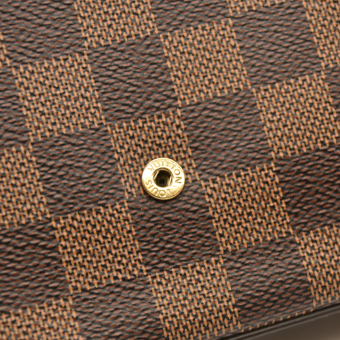 Louis Vuitton  Damier Ebene Pochette Felicie Chain Wallet SF1129