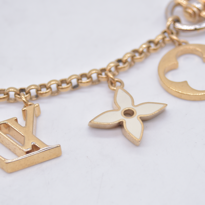 $675 2014 Louis Vuitton  Fleur De Monogram Bag Charm & Key Holder