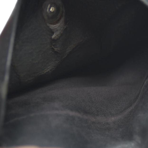 GUCCI GG Logo Canvas Leather Bifold Wallet Black