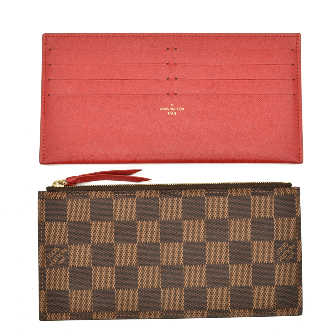 Louis Vuitton  Damier Ebene Pochette Felicie Chain Wallet SF1129