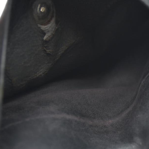 GUCCI GG Logo Canvas Leather Bifold Wallet Black