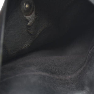 GUCCI GG Logo Canvas Leather Bifold Wallet Black