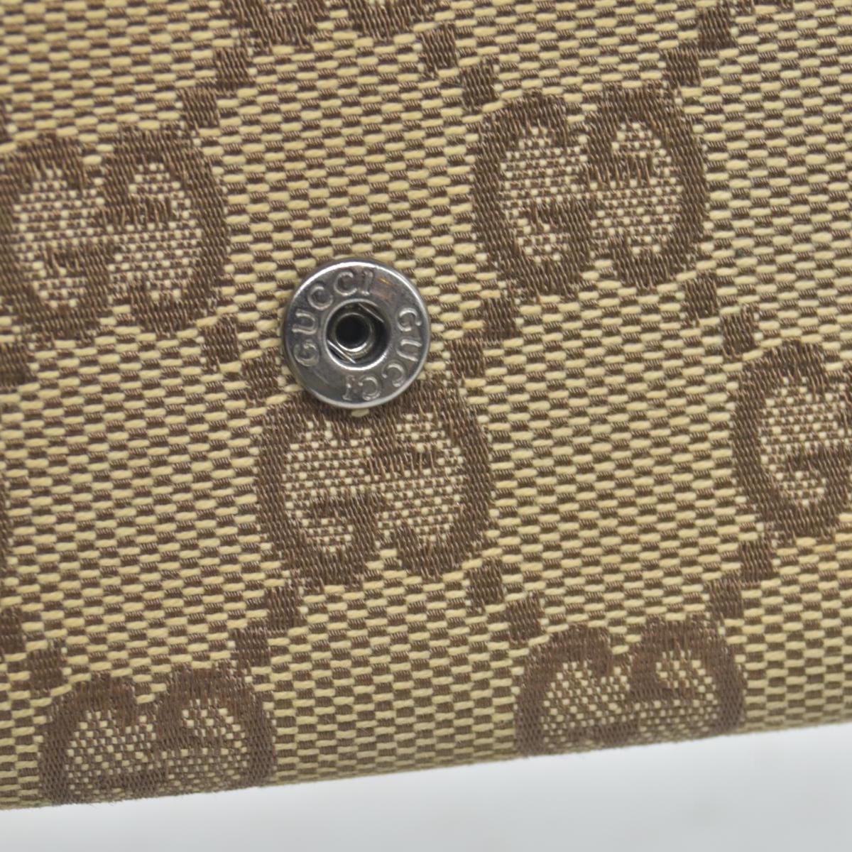 $330 GUCCI Monogram 6 Key Holder Case Dark Brown GG Wallet Canvas Signature Logo CONSIGNMENT