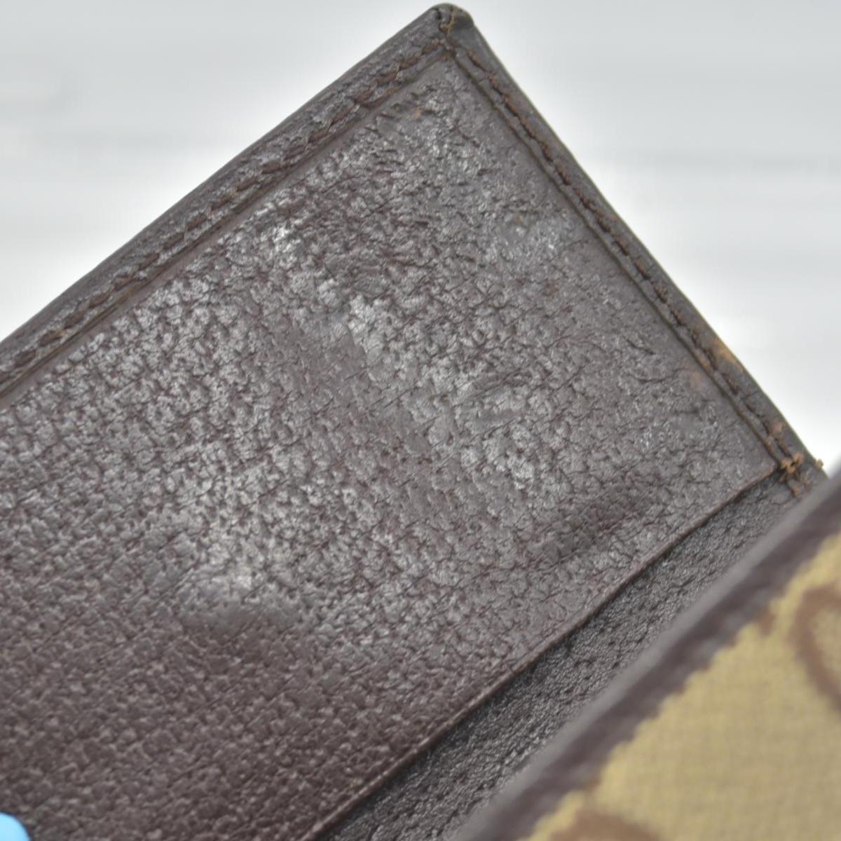 $330 GUCCI Monogram 6 Key Holder Case Dark Brown GG Wallet Canvas Signature Logo CONSIGNMENT