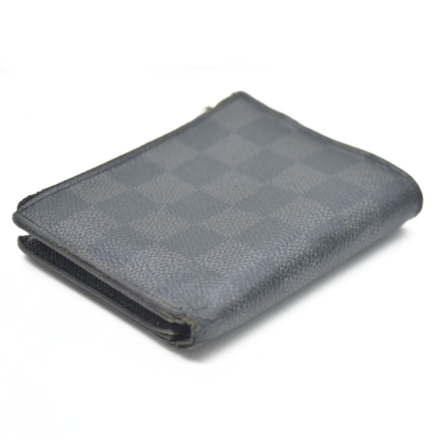 Louis Vuitton Damier Graphite Portefeuille Smart Bifold Wallet Black TS1167