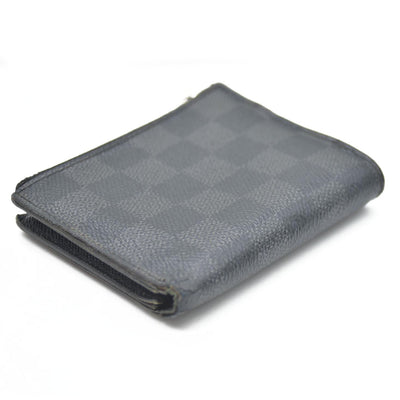 Louis Vuitton Damier Graphite Portefeuille Smart Bifold Wallet Black TS1167