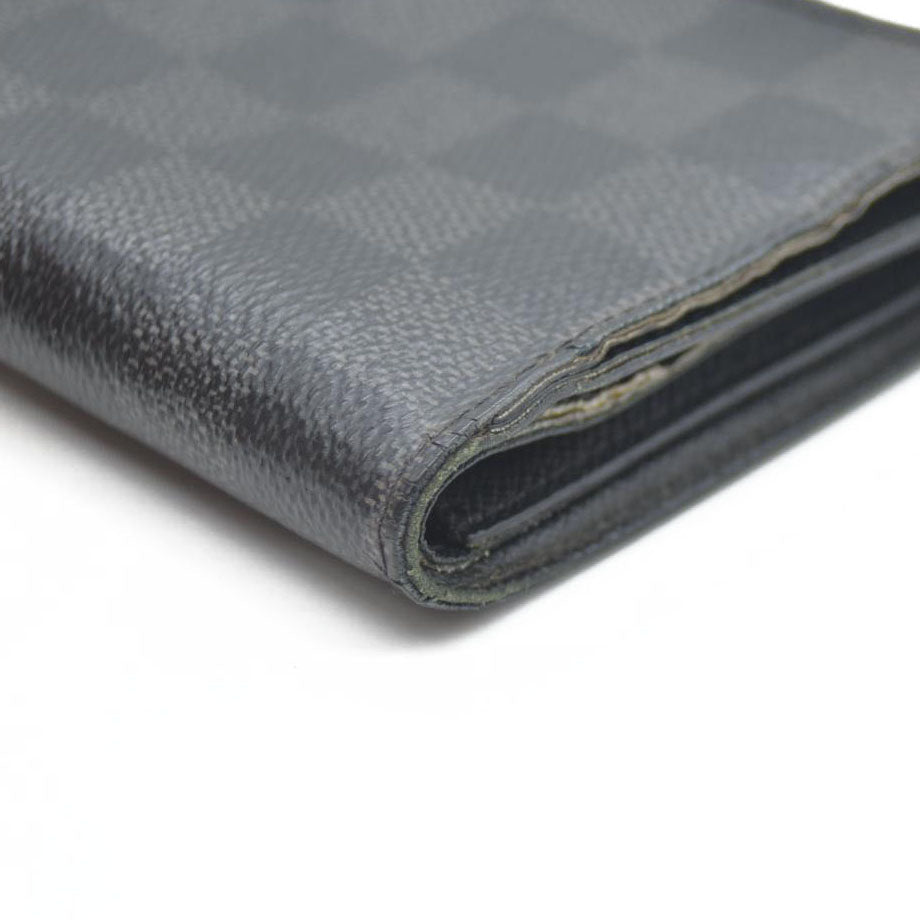 Louis Vuitton Damier Graphite Portefeuille Smart Bifold Wallet Black TS1167