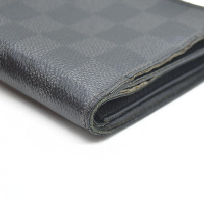 Louis Vuitton Damier Graphite Portefeuille Smart Bifold Wallet Black TS1167
