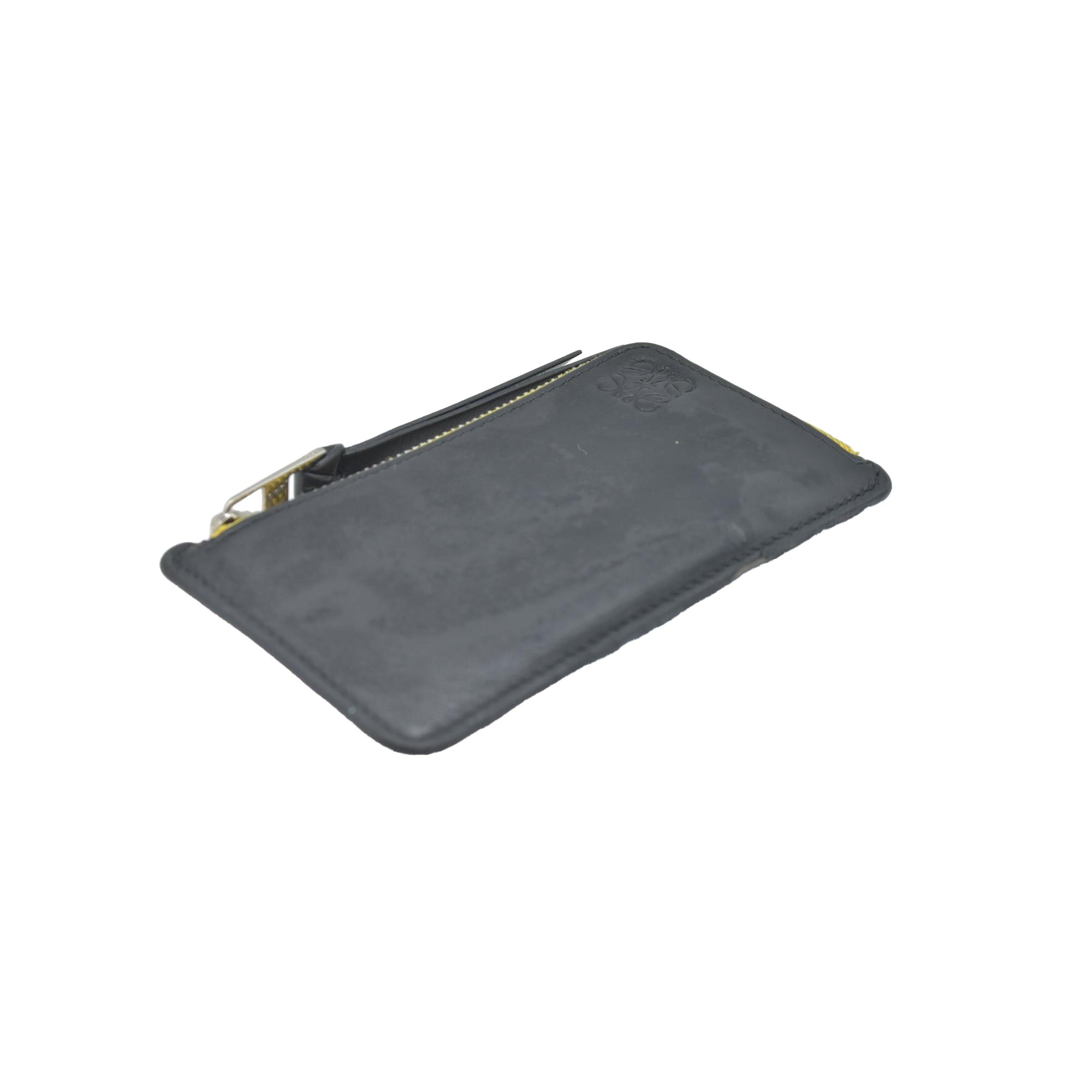 $450 Loewe DAMAGED Black Rainbow Coin Wallet CONSIGNMENT