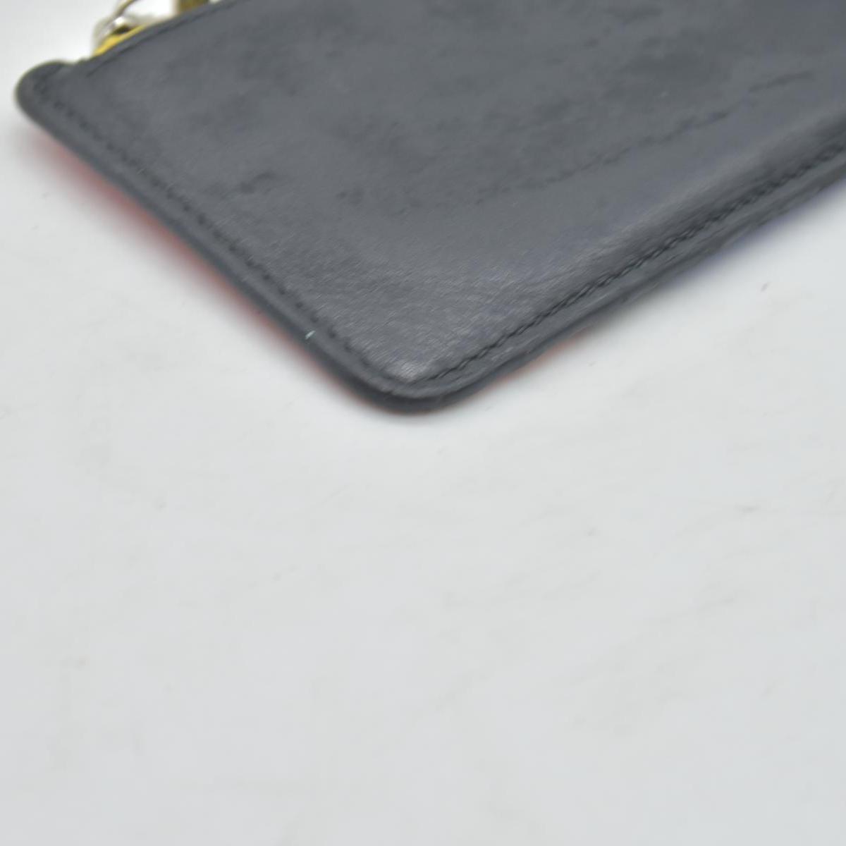 $450 Loewe DAMAGED Black Rainbow Coin Wallet CONSIGNMENT