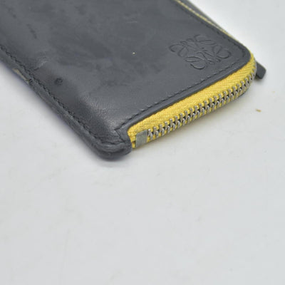 $450 Loewe DAMAGED Black Rainbow Coin Wallet CONSIGNMENT