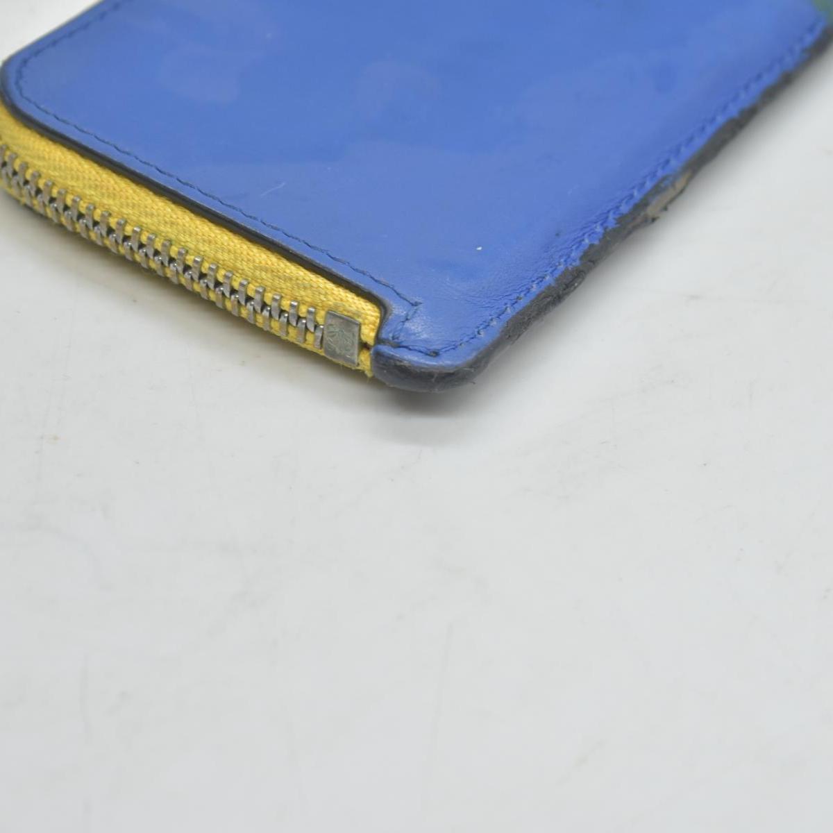 $450 Loewe DAMAGED Black Rainbow Coin Wallet CONSIGNMENT