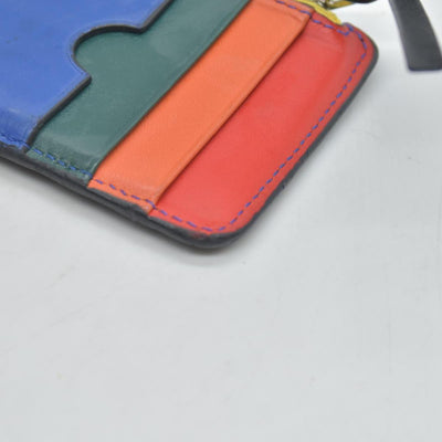 $450 Loewe DAMAGED Black Rainbow Coin Wallet CONSIGNMENT