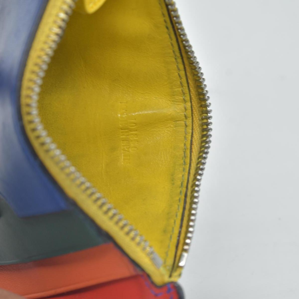 $450 Loewe DAMAGED Black Rainbow Coin Wallet CONSIGNMENT