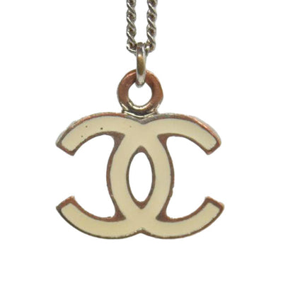 CHANEL logo pendant necklace CONSIGNMENT