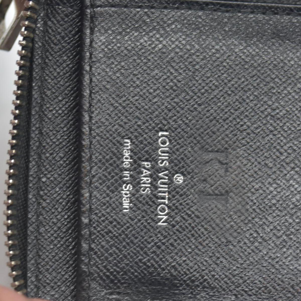 $1000 2013 Louis Vuitton Damier Graphite Zippy Organizer Wallet CONSIGNMENT CA3133