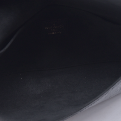 $1770 Louis Vuitton Felicie NM Black Empreinte RFID