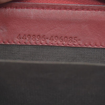 $390 Gucci Microguccissima Zip Around Key Case Red CONSIGNMENT