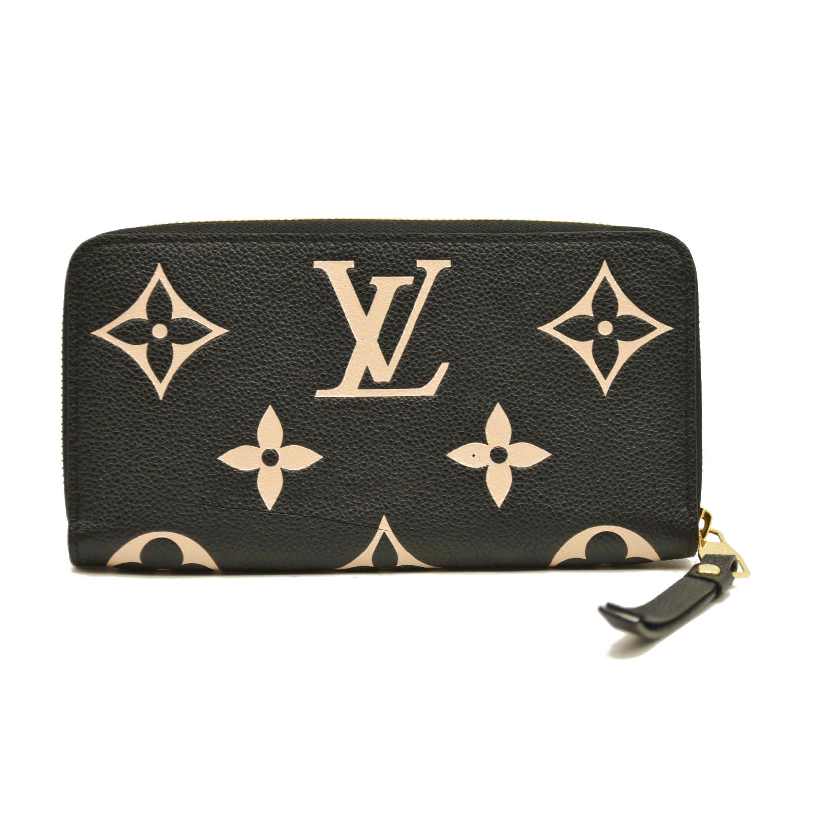 Louis Vuitton  Empreinte Monogram Giant Zippy Wallet Black Beige