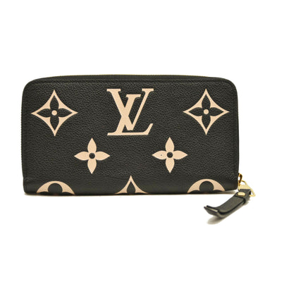 Louis Vuitton  Empreinte Monogram Giant Zippy Wallet Black Beige