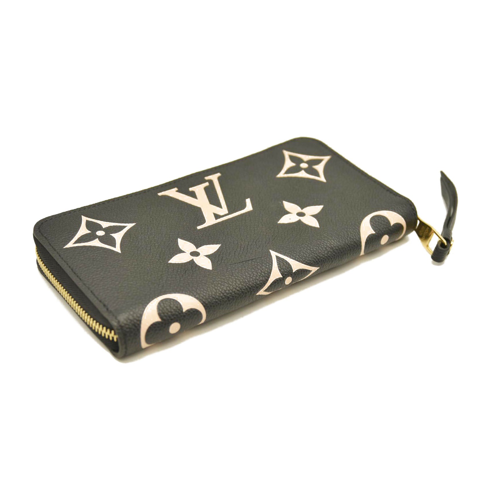 Louis Vuitton  Empreinte Monogram Giant Zippy Wallet Black Beige