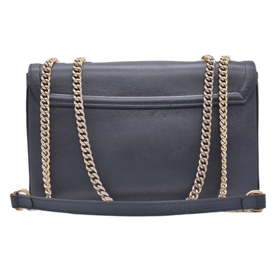 $2980 Gucci Black Calfskin Medium Rajah Shoulder Bag CONSIGNMENT