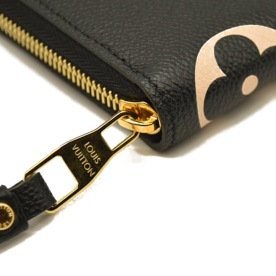 Louis Vuitton  Empreinte Monogram Giant Zippy Wallet Black Beige
