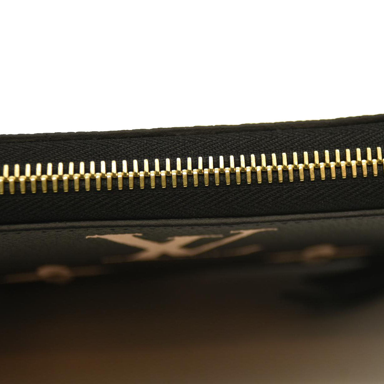 Louis Vuitton  Empreinte Monogram Giant Zippy Wallet Black Beige