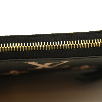 Louis Vuitton  Empreinte Monogram Giant Zippy Wallet Black Beige