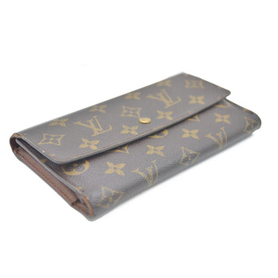 Louis Vuitton Monogram Porte Tresor International Trifold Long Wallet MB1023