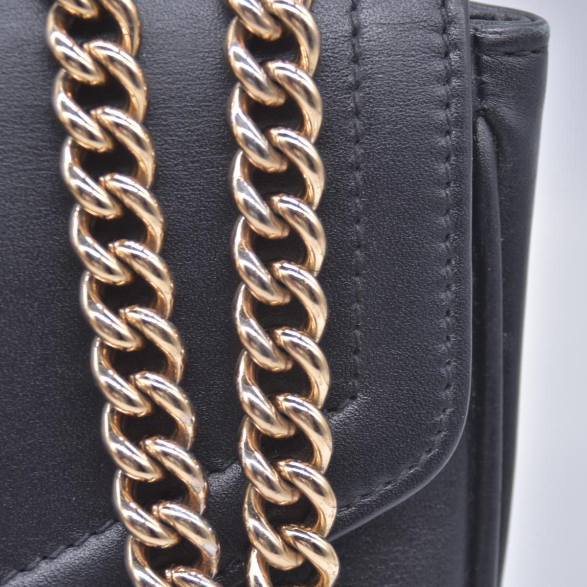 $2980 Gucci Black Calfskin Medium Rajah Shoulder Bag CONSIGNMENT