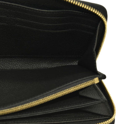 Louis Vuitton  Empreinte Monogram Giant Zippy Wallet Black Beige
