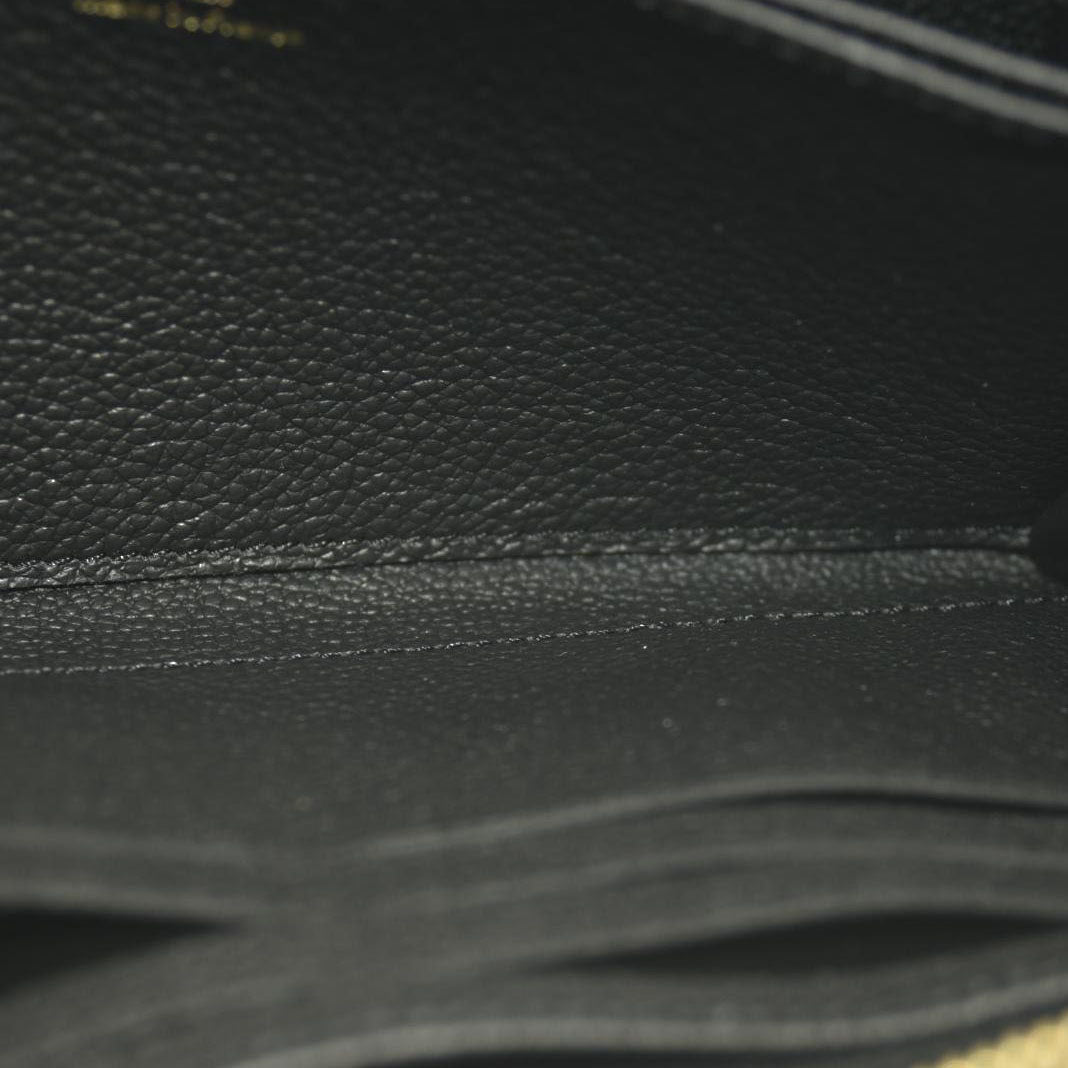 Louis Vuitton  Empreinte Monogram Giant Zippy Wallet Black Beige