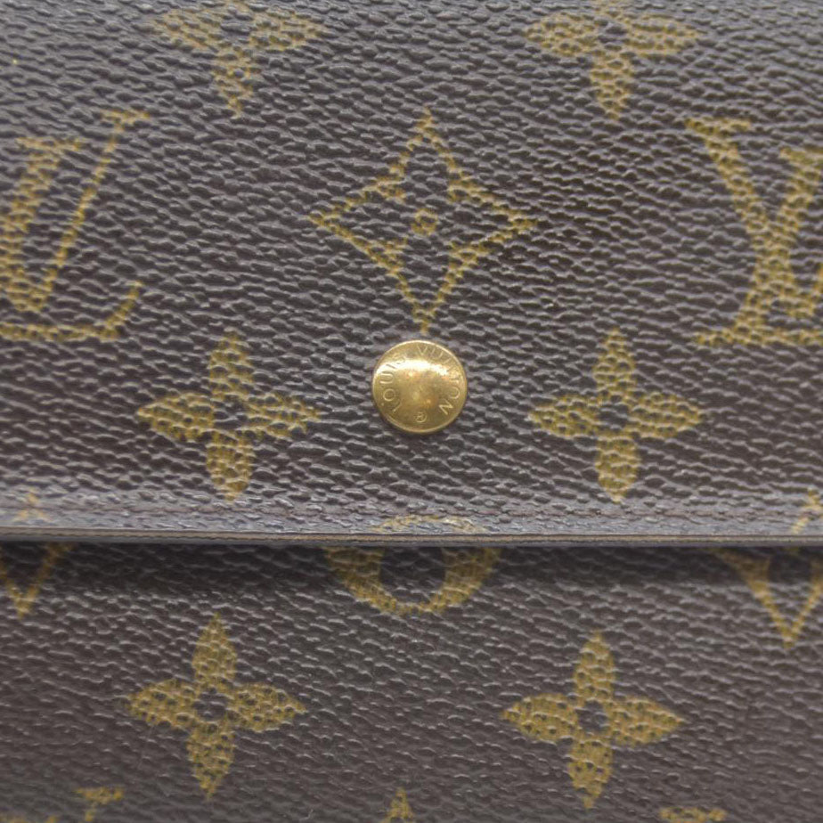 Louis Vuitton Monogram Porte Tresor International Trifold Long Wallet MB1023