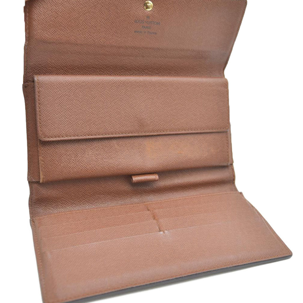 Louis Vuitton Monogram Porte Tresor International Trifold Long Wallet MB1023