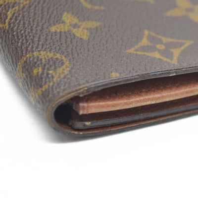 Louis Vuitton Monogram Portefeiulle Sarah Long Bifold Wallet Brown 882AN