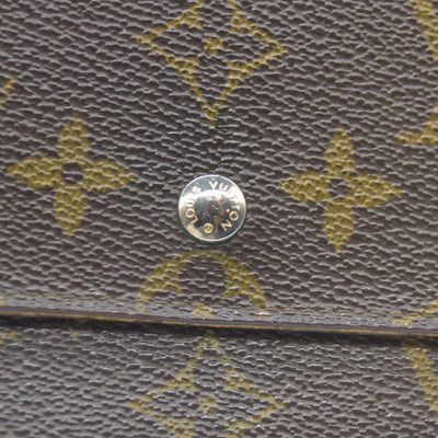 Louis Vuitton Monogram Portefeiulle Sarah Long Bifold Wallet Brown 882AN