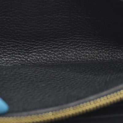 $1130 2014 Louis Vuitton Mahina Amelia Wallet Black CONSIGNMENT TN0184