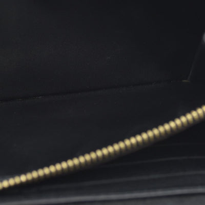 $1130 2014 Louis Vuitton Mahina Amelia Wallet Black CONSIGNMENT TN0184