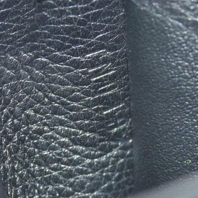 $1130 2014 Louis Vuitton Mahina Amelia Wallet Black CONSIGNMENT TN0184