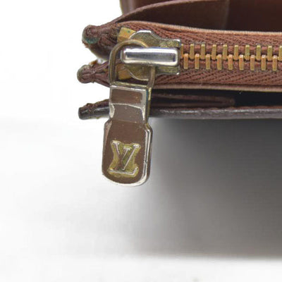 Louis Vuitton Monogram Portefeiulle Sarah Long Bifold Wallet Brown 882AN