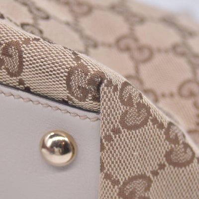 $1290 GUCCI GG Canvas Miss GG Tote Off White CONSIGNMENT