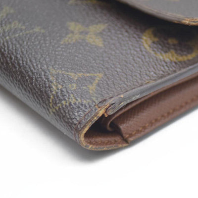 Louis Vuitton Monogram Porte Tresor International Trifold Long Wallet TH0073