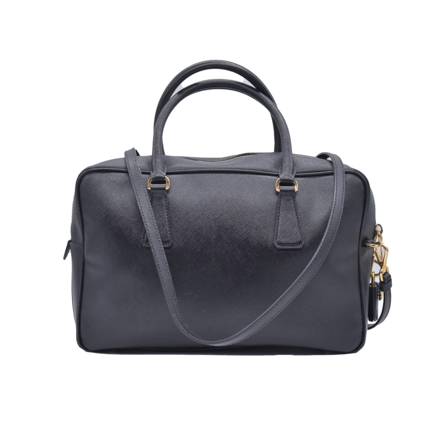 $1195 Prada Bauletto Handbag Saffiano Leather Medium CONSIGNMENT