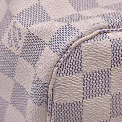 $2240 2017 Louis Vuitton Damier Azur Neverfull MM with Pouch SD0177