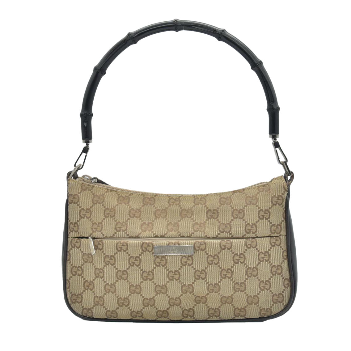 $1100 CONSIGNMENT Gucci GG Canvas Top Handle Bag Vintage