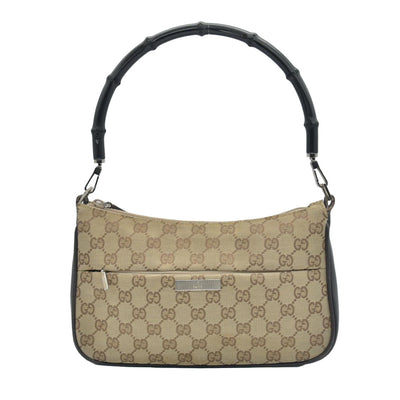 $1100 CONSIGNMENT Gucci GG Canvas Top Handle Bag Vintage