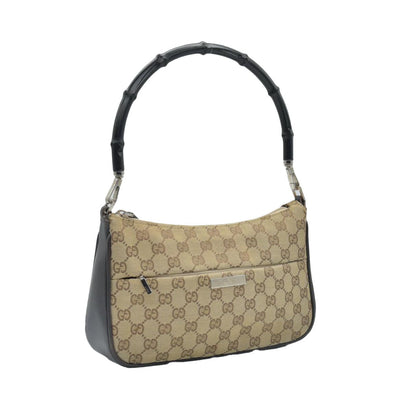 $1100 CONSIGNMENT Gucci GG Canvas Top Handle Bag Vintage