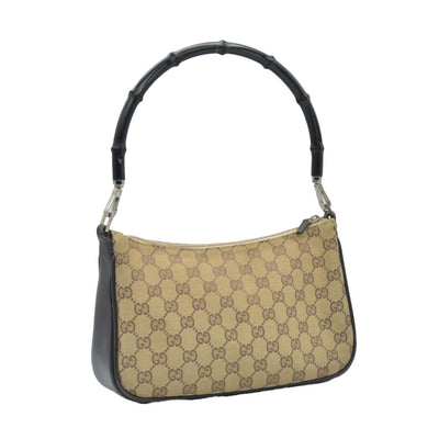 $1100 CONSIGNMENT Gucci GG Canvas Top Handle Bag Vintage